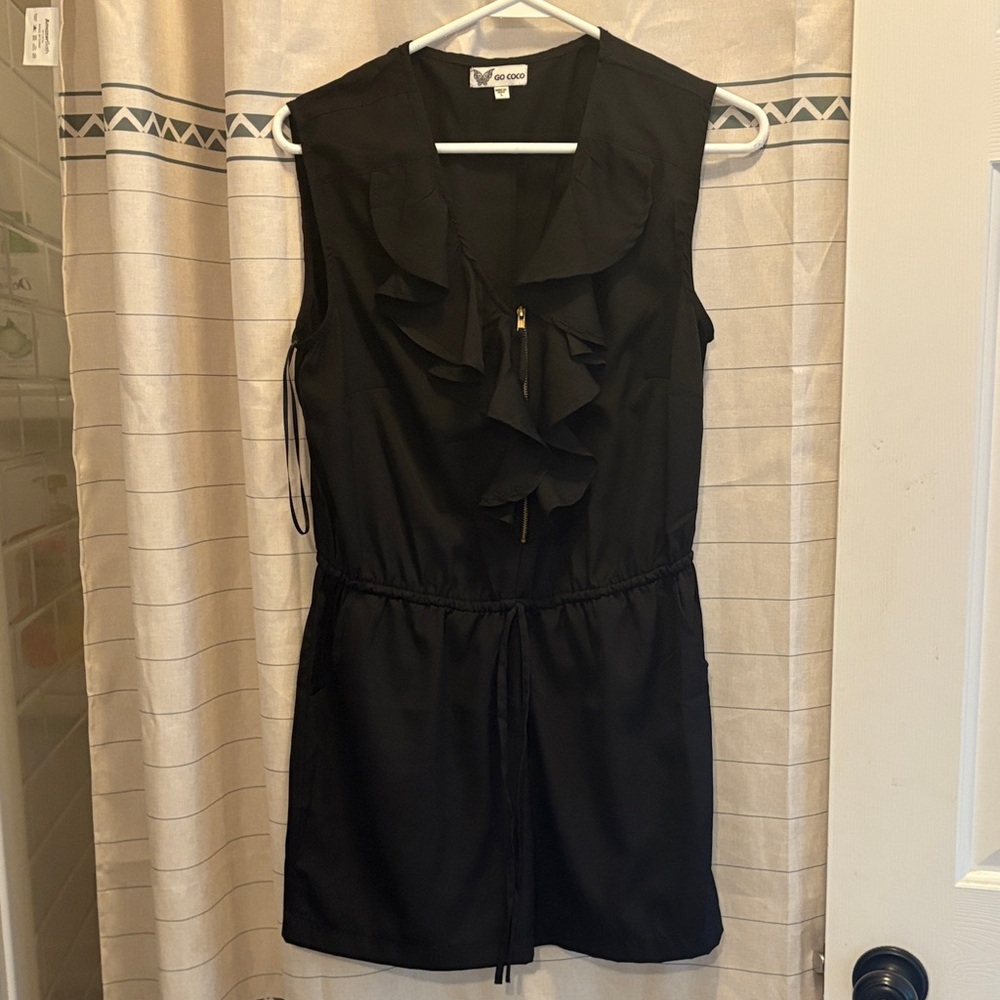 Mossimo Supply Co. Black Ruffle Mini Dress